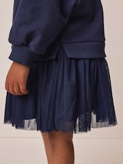 Bow bleumarin - Dress cu mânecă lungă (3luni -7ani) - Imaginea 4 din 9