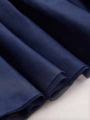 Bow bleumarin - Dress cu mânecă lungă (3luni -7ani) - Imaginea 8 din 9