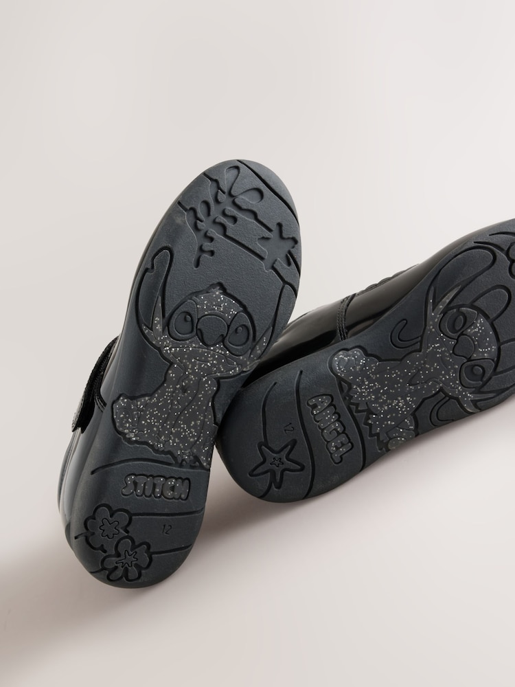 Black Lilo & Stitch Mary Jane Patent School Shoes - Image 5 of 5 Black Lilo & Stitch Mary Jane Patent School Shoes - Image 5 of 5