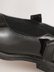 Black Patent Interchangable Strap Mary Jane School Shoes - Image 9 of 9