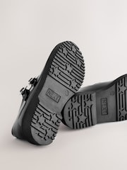 Black Patent School Chunky Double Buckle Mary Jane Shoes - Image 5 of 5
