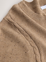 Camel Neppy Soft Touch Long Sleeve Crew Neck Jumper - Image 2 of 3