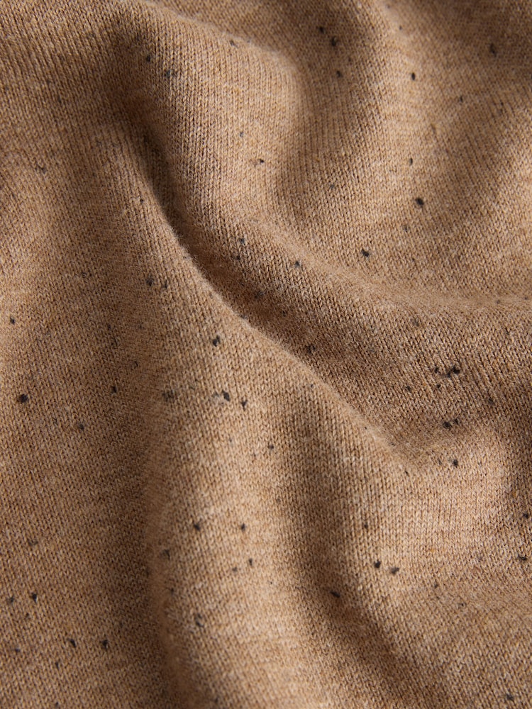 Camel Neppy Soft Touch Long Sleeve Crew Neck Jumper - Image 3 of 3