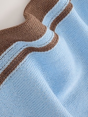 Light Blue Lightweight Funnel Neck Zip Jacket - Image 9 of 9