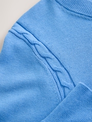 Blue Soft Touch Long Sleeve Crew Neck Jumper - Image 6 of 7
