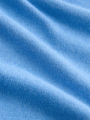 Blue Soft Touch Long Sleeve Crew Neck Jumper - Image 7 of 7