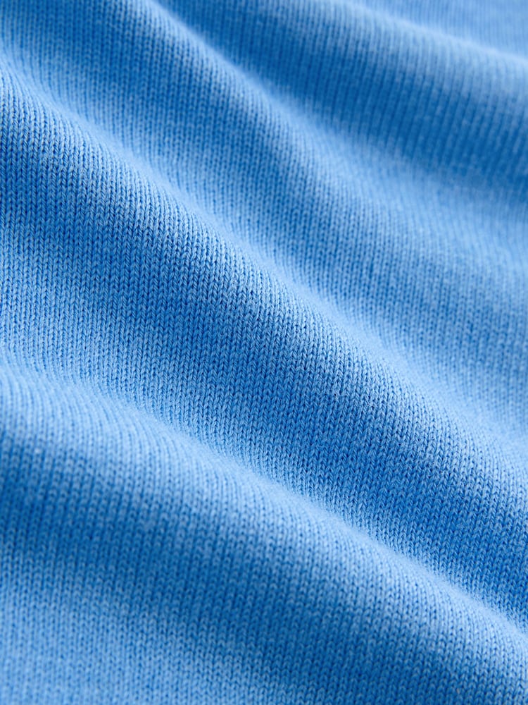 Blue Soft Touch Long Sleeve Crew Neck Jumper - Image 7 of 7