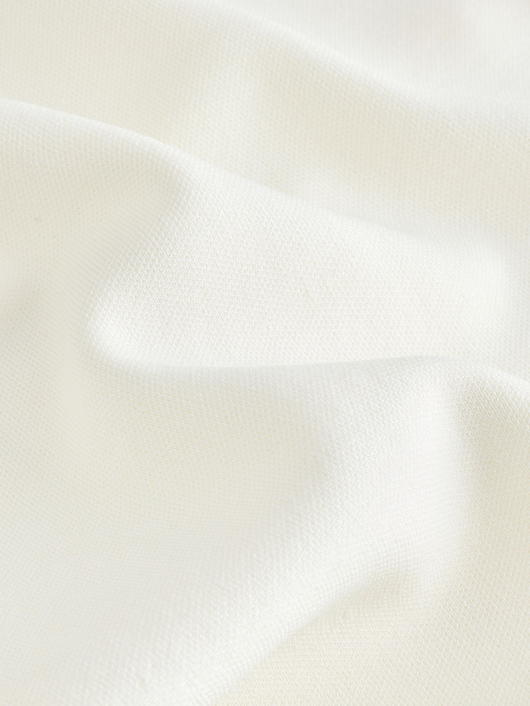 White Smart Knit Peplum Bandeau Top - Image 2 of 3