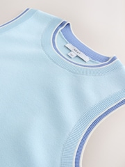 Light Blue Double Layer Look Vest Top - Image 6 of 7
