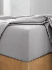 Silver Pure 144 Thread Deep Fitted Sheet - Image 1 of 2