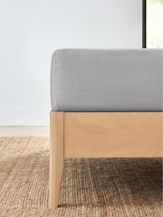 Silver Pure 144 Thread Deep Fitted Sheet - Image 2 of 2