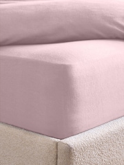 Pink Blush Brushed Cotton Supersoft Deep Fitted Sheet - Image 2 of 2