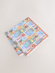 Coral Orange Tie and Pocket Square Set - Image 4 of 4