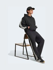 adidas Black 3-Stripes Wide Joggers - Image 3 of 6