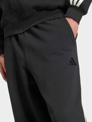 adidas Black 3-Stripes Wide Joggers - Image 4 of 6