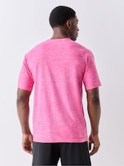 adidas Light Pink Workout Essentials Flex T-Shirt - Image 3 of 6