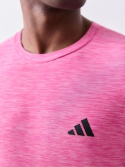 adidas Light Pink Workout Essentials Flex T-Shirt - Image 4 of 6