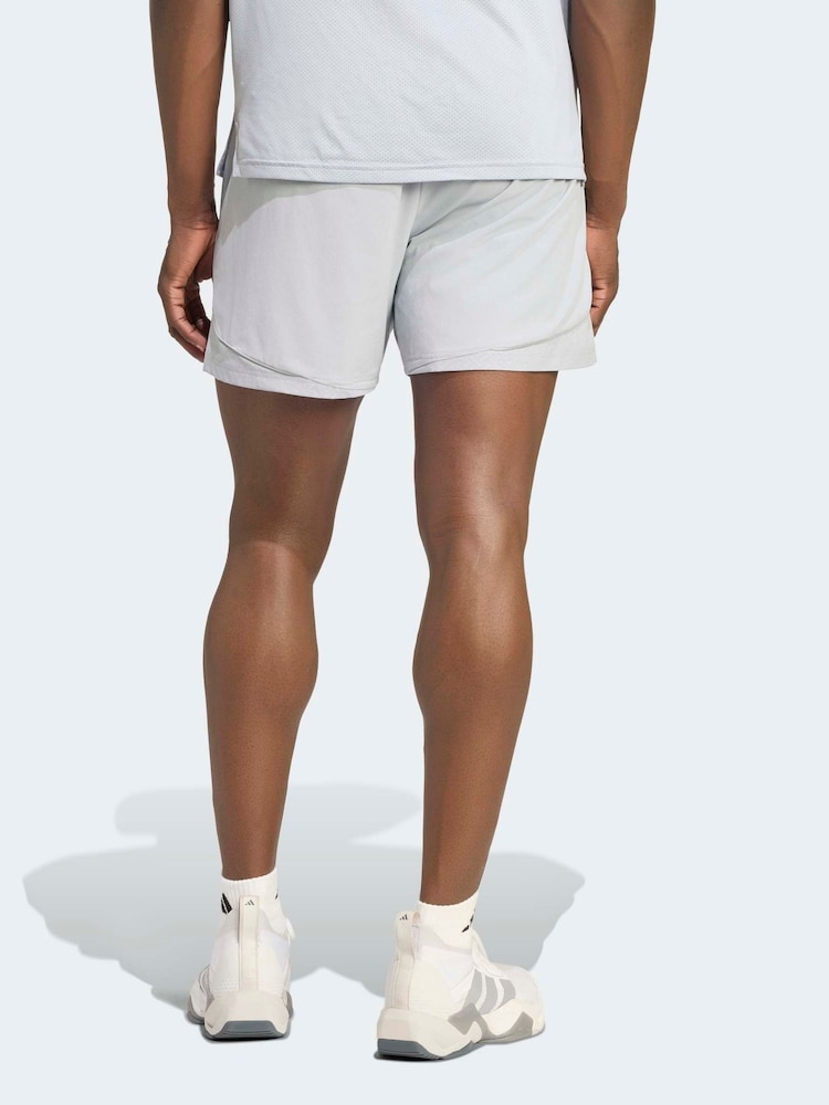 adidas Grey Tech Apparel Shorts - Image 2 of 7 adidas Grey Tech Apparel Shorts - Image 2 of 7