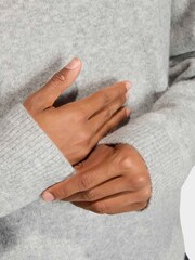 adidas Originals Grey Trefoil Essentials Fully Knit Sweater - Image 3 of 7