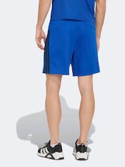 adidas Navy Workout Essentials Base 3-Stripes Pique Short 7Inch - Image 2 of 7