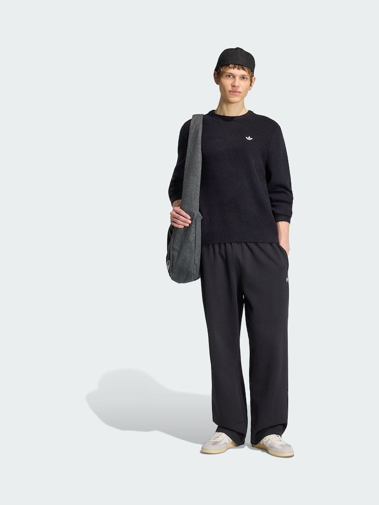 adidas Originals Black Trefoil Essentials Fully Knit Sweater - Image 1 of 5 adidas Originals Black Trefoil Essentials Fully Knit Sweater - Image 1 of 5