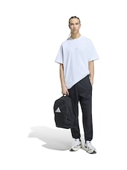 adidas White Adidas Kit 3-Stripes Loose T-Shirt - Image 3 of 6