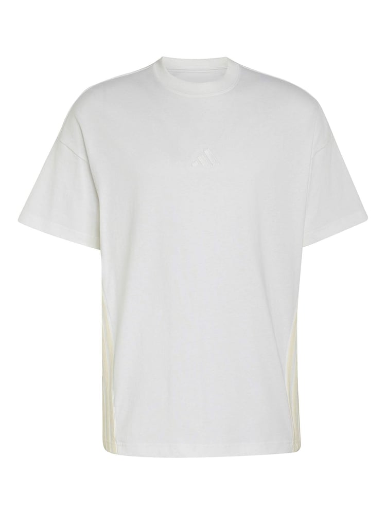 adidas White Adidas Kit 3-Stripes Loose T-Shirt - Image 6 of 6 adidas White Adidas Kit 3-Stripes Loose T-Shirt - Image 6 of 6