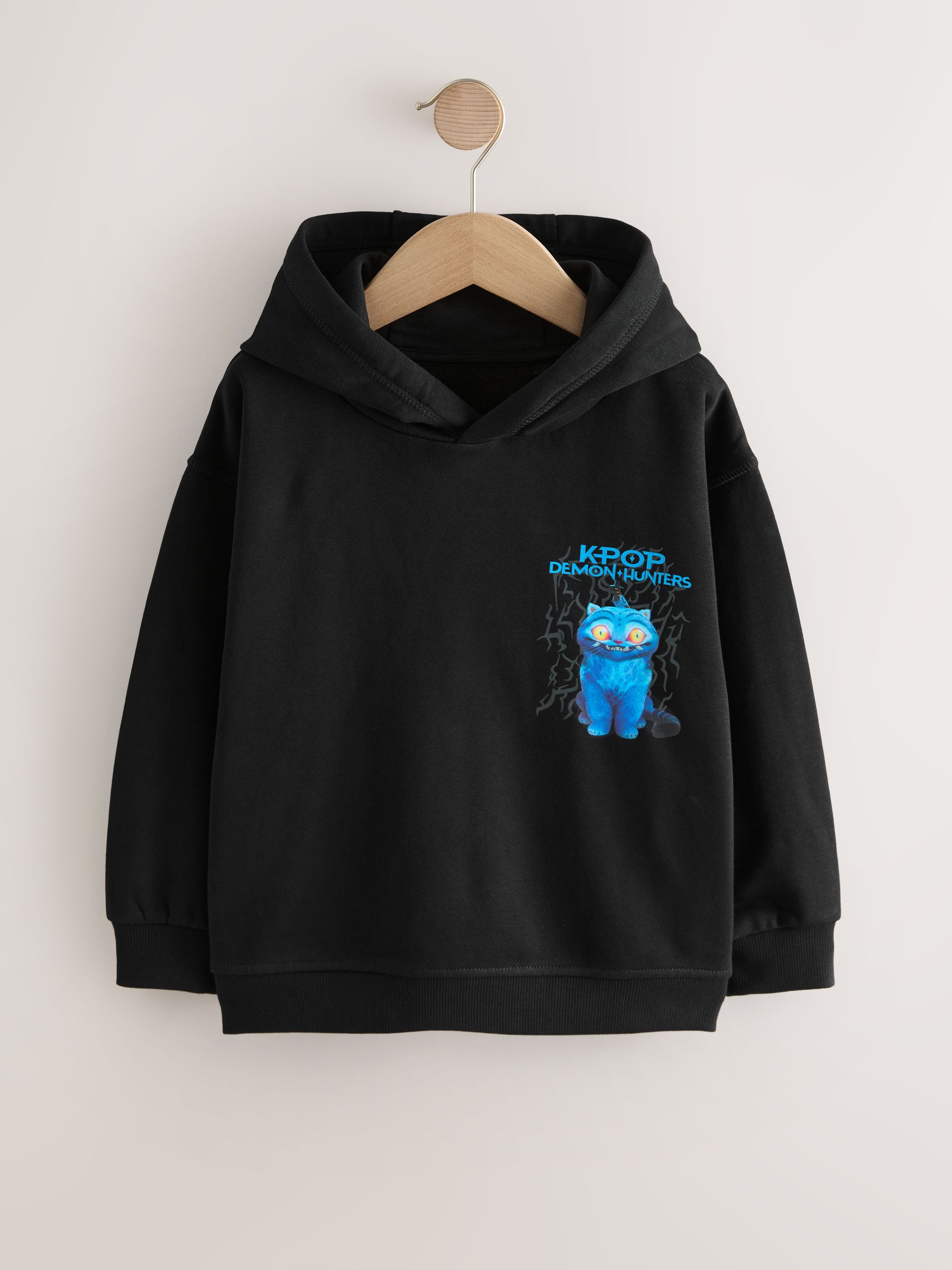 Buy Black Derpy KPOP Demon Hunters Hoodie (6-16yrs) from the Next