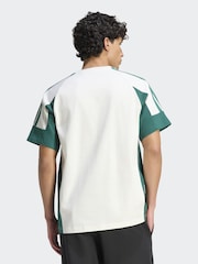 adidas White Lux Tiro Script Graphic T-Shirt - Image 2 of 6
