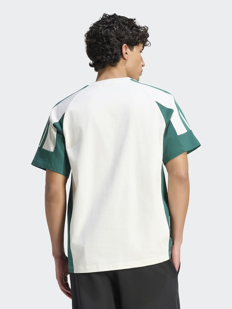 adidas White Lux Tiro Script Graphic T-Shirt - Image 2 of 6