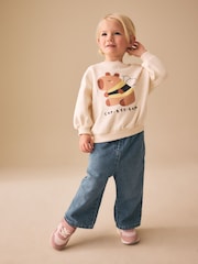 Cream Capybara Crew Neck Sweatshirt (3mths-7yrs) - Image 1 of 3