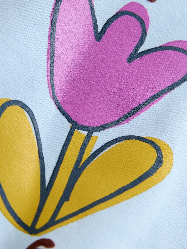 Light Blue Happy Moments Crew Neck Sweatshirt (3mths-7yrs) - Image 7 of 7