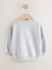 Grey Unicorn Crew Neck Sweatshirt (3mths-7yrs) - Image 2 of 4