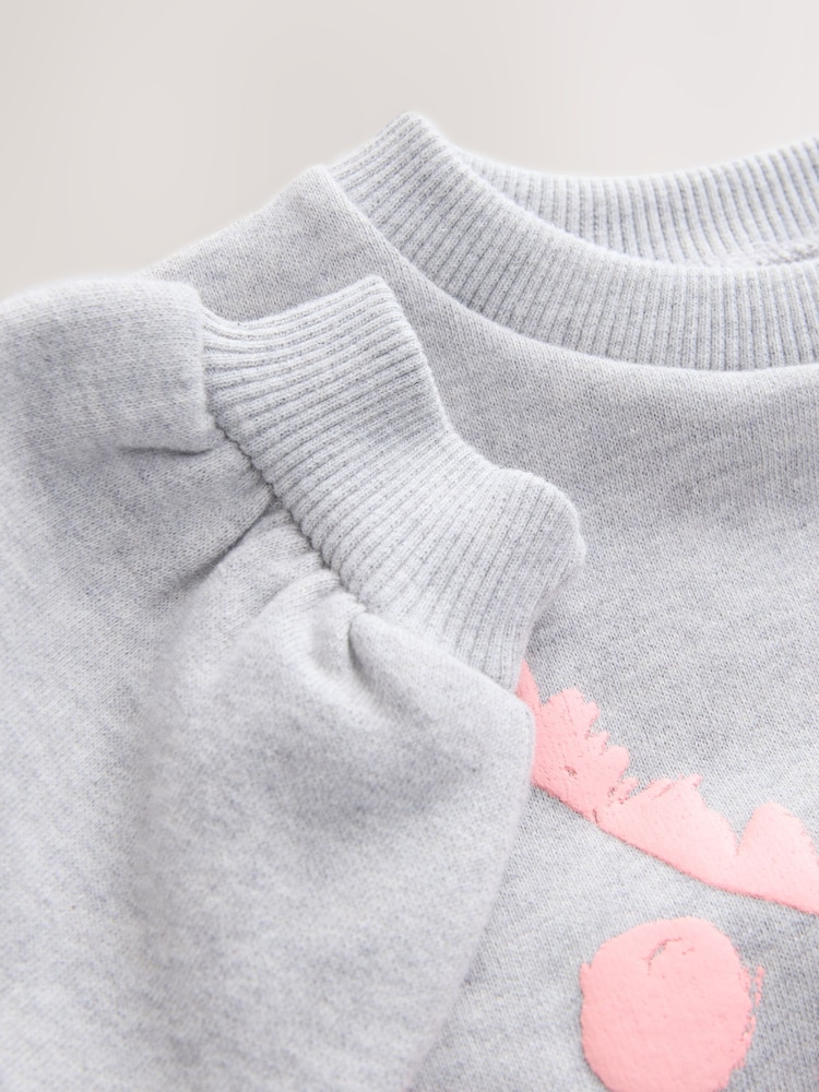 Grey Unicorn Crew Neck Sweatshirt (3mths-7yrs) - Image 4 of 4 Grey Unicorn Crew Neck Sweatshirt (3mths-7yrs) - Image 4 of 4