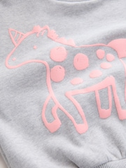 Grey Unicorn Crew Neck Sweatshirt (3mths-7yrs) - Image 6 of 7