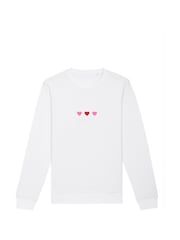 Personalised Mini Hearts Sweatshirt by Koko Blossom - Image 2 of 2