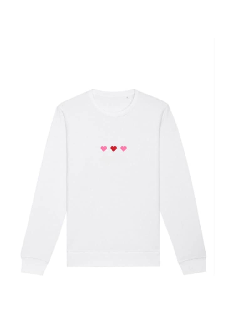 Personalised Mini Hearts Sweatshirt by Koko Blossom - Image 2 of 2
