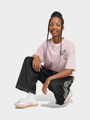 adidas Originals Pink Sleeping Beauty T-Shirt - Image 3 of 7