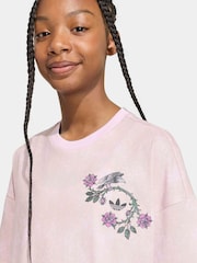 adidas Originals Pink Sleeping Beauty T-Shirt - Image 4 of 7