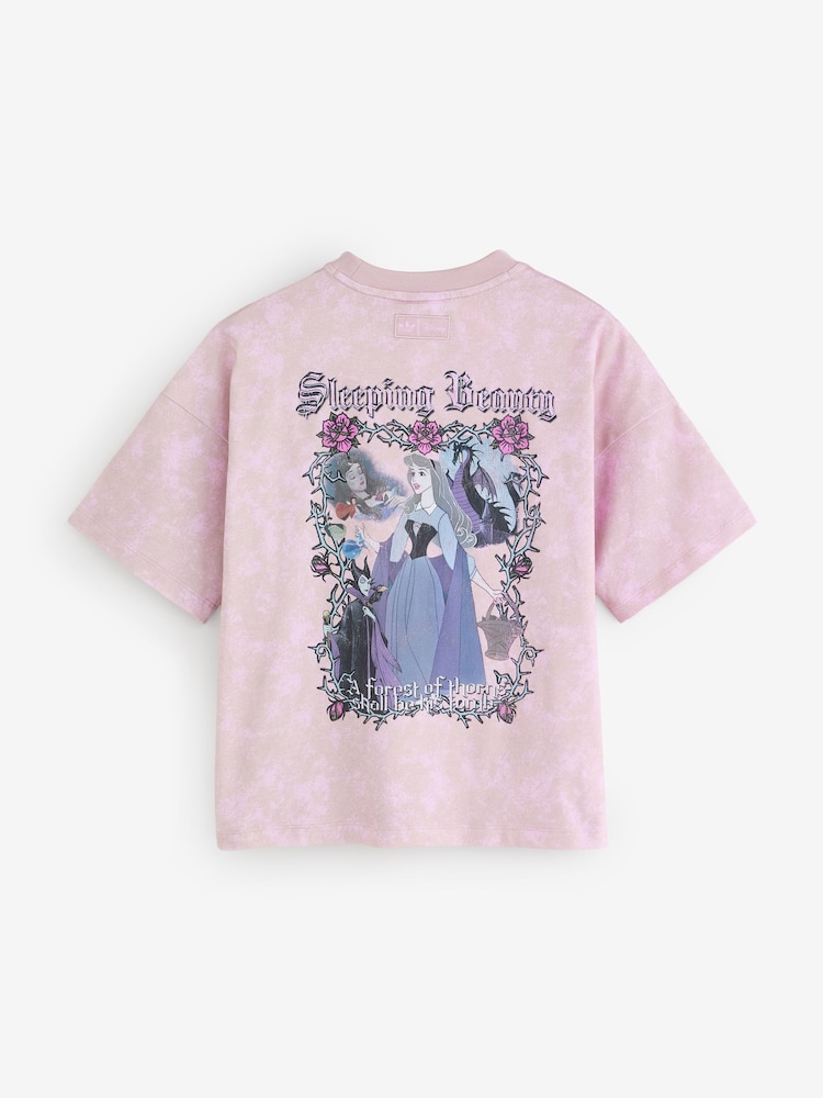 adidas Originals Pink Sleeping Beauty T-Shirt - Image 7 of 7