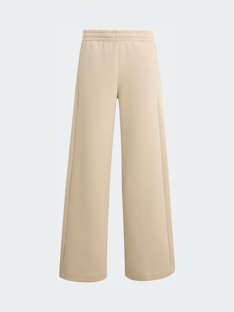 adidas Brown Wide-Leg Tracksuit Bottoms - Image 2 of 2 adidas Brown Wide-Leg Tracksuit Bottoms - Image 2 of 2