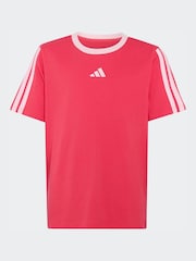 Rouge clair - T-shirt adidas Essentials pour enfants - Image 1 sur 5