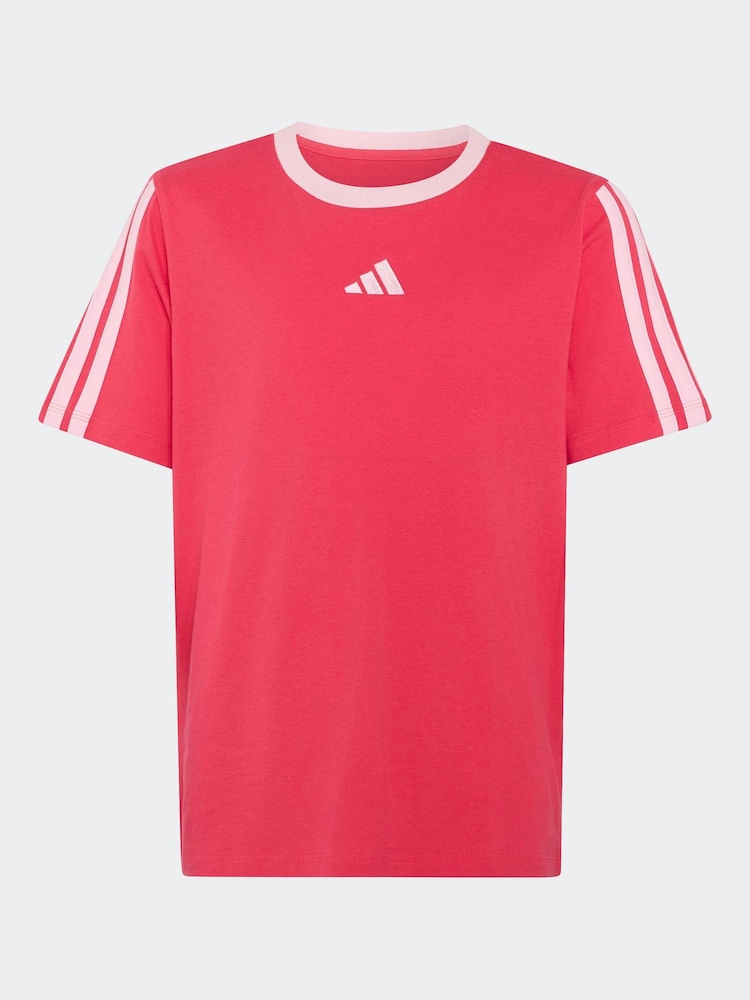 Rouge clair - T-shirt adidas Essentials pour enfants - Image 1 sur 5