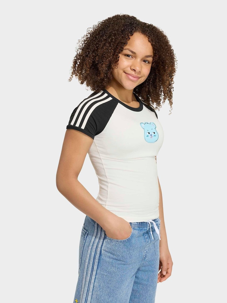 adidas Originals White T-Shirt - Image 1 of 5 adidas Originals White T-Shirt - Image 1 of 5