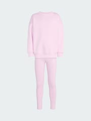 adidas Originals Pink Crew Neck Sweat Top and Leggings Set - Image 5 of 7