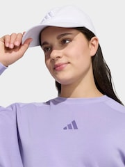 adidas Fleece 3-Stripes Crewneck Sweat Top - Imagen 5 de 6