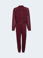 Burgundy Red - adidas Satin Tracksuit - Larawan 2 ng 4