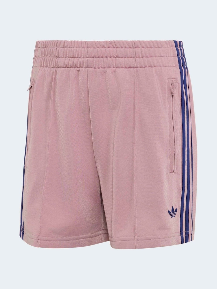 adidas Originals Pink/Navy Firebird Shorts - Image 6 of 6 adidas Originals Pink/Navy Firebird Shorts - Image 6 of 6