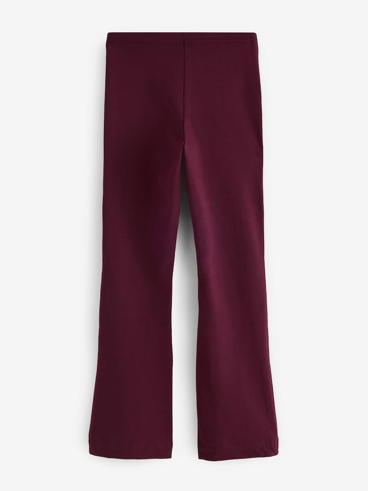 adidas Burgundy Red Essentials Flared Leggings - Image 2 of 4 adidas Burgundy Red Essentials Flared Leggings - Image 2 of 4