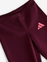 adidas Burgundy Red Essentials Flared Leggings - Image 3 of 4